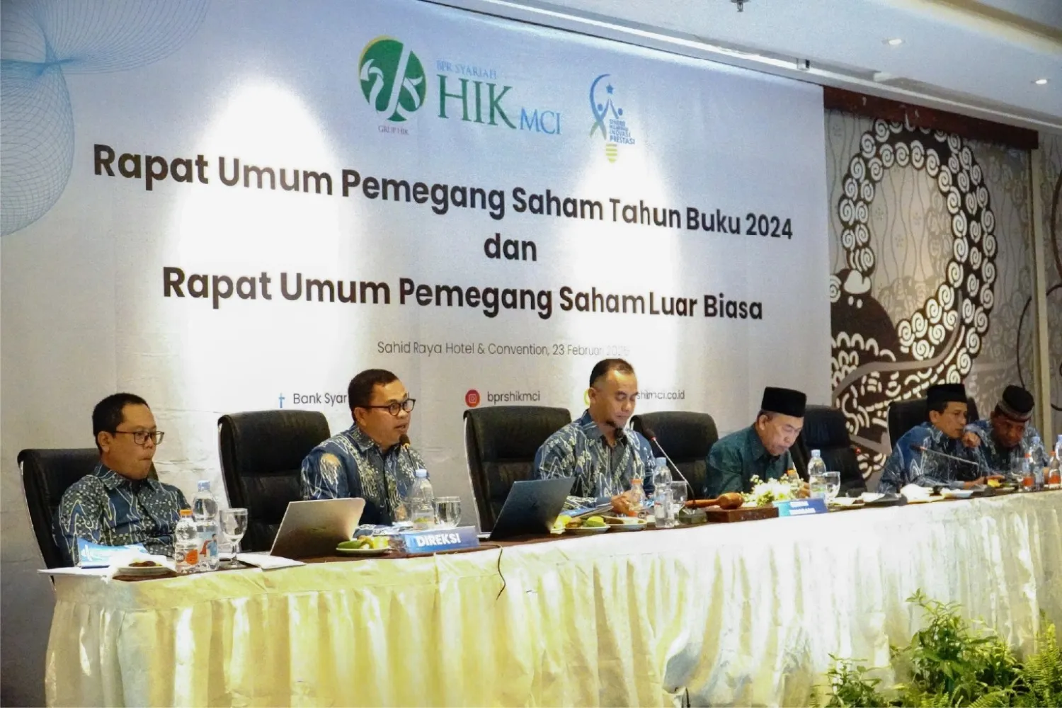 RUPS Tahun Buku 2024 dan RUPS LB BPRS HIK MCI